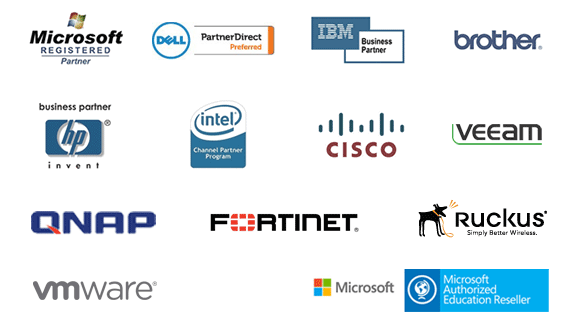 Microsoft Registered Partner, Dell revendeur agréé, Business Partner HP, revendeur HP, partenaire Intel, revendeur Fortinet